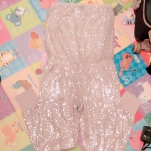 Victoria secret supermodel sequins romper